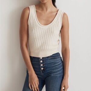 Madewell - Cream Knit Tank Top